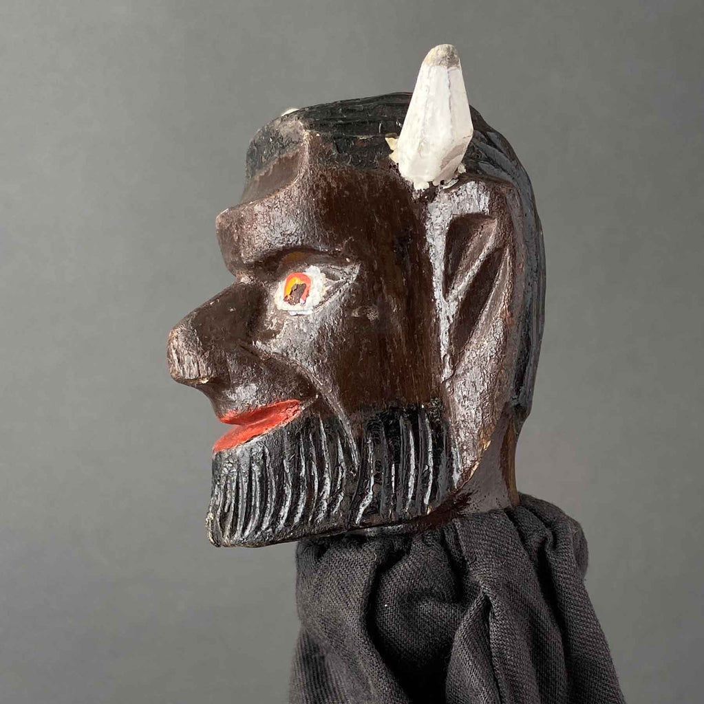 DEVIL Hand Puppet ~ 1930s Punch and Judy – Once Upon A Puppet