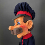 POLICEMAN Hand Puppet by Till De Kock ~ 1960s Rare!
