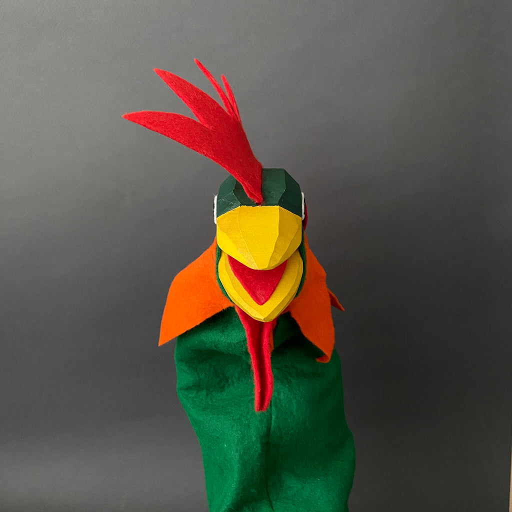 Sieve Puppet Vintage ROOSTER Hand Puppet by Lotte Sievers-Hahn ~ 1970-80s – Once ...