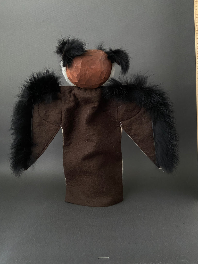 Sieve Puppet Vintage OWL Hand Puppet by Lotte Sievers-Hahn ~ 1960s – Once Upon A Puppet
