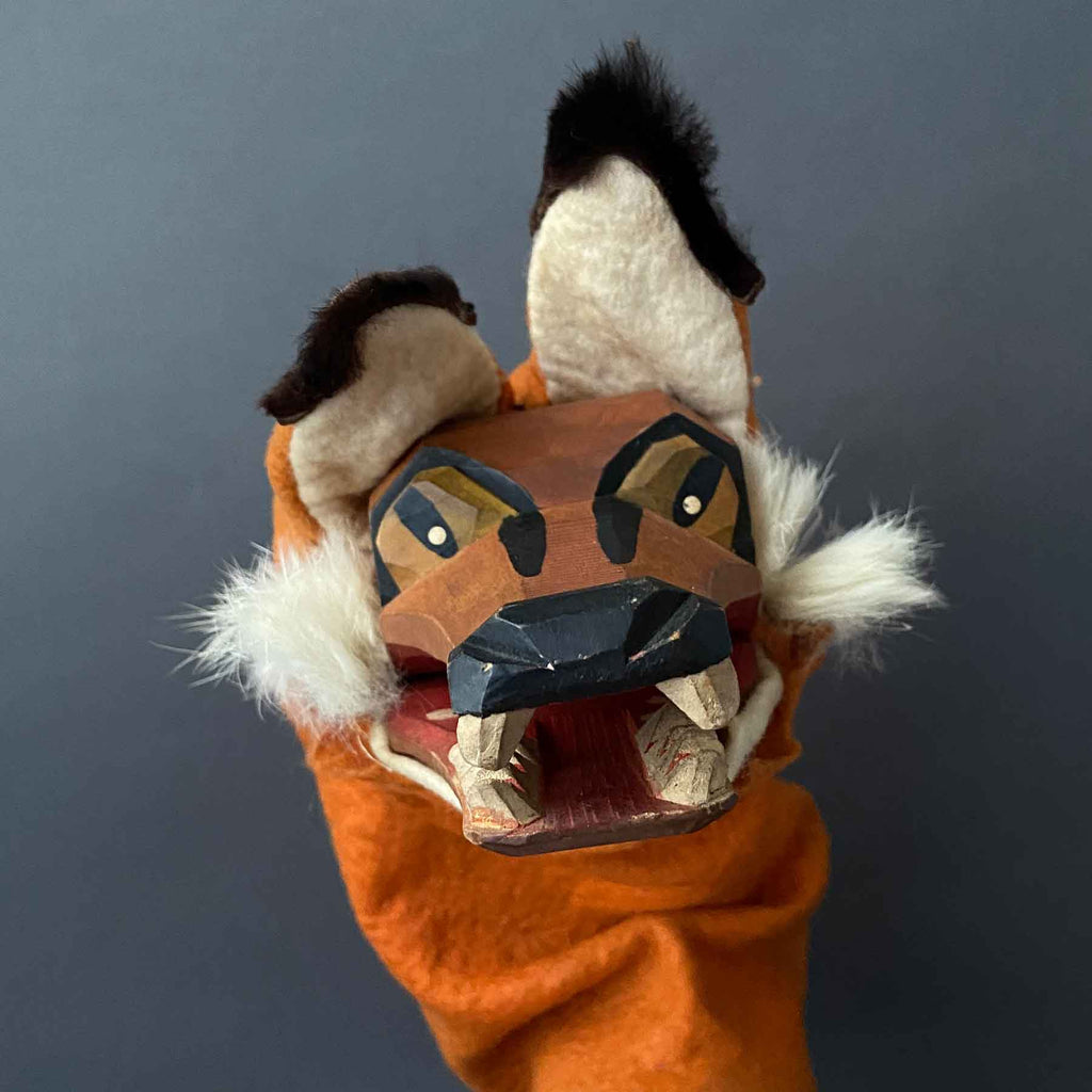 Sieve Puppet Vintage FOX Hand Puppet by Lotte Sievers-Hahn ~ 1960s – Once Upon A Puppet