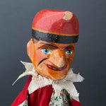 Mr PUNCH and JUDY Hand Puppets ~ Early 1900s Rare!