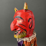 Large DEVIL Hand Puppet ~ Early 1900s Punch and Judy Rare!
