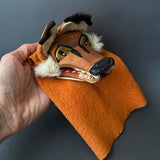 FOX Hand Puppet by Lotte Sievers-Hahn ~ Germany 60s Rare!