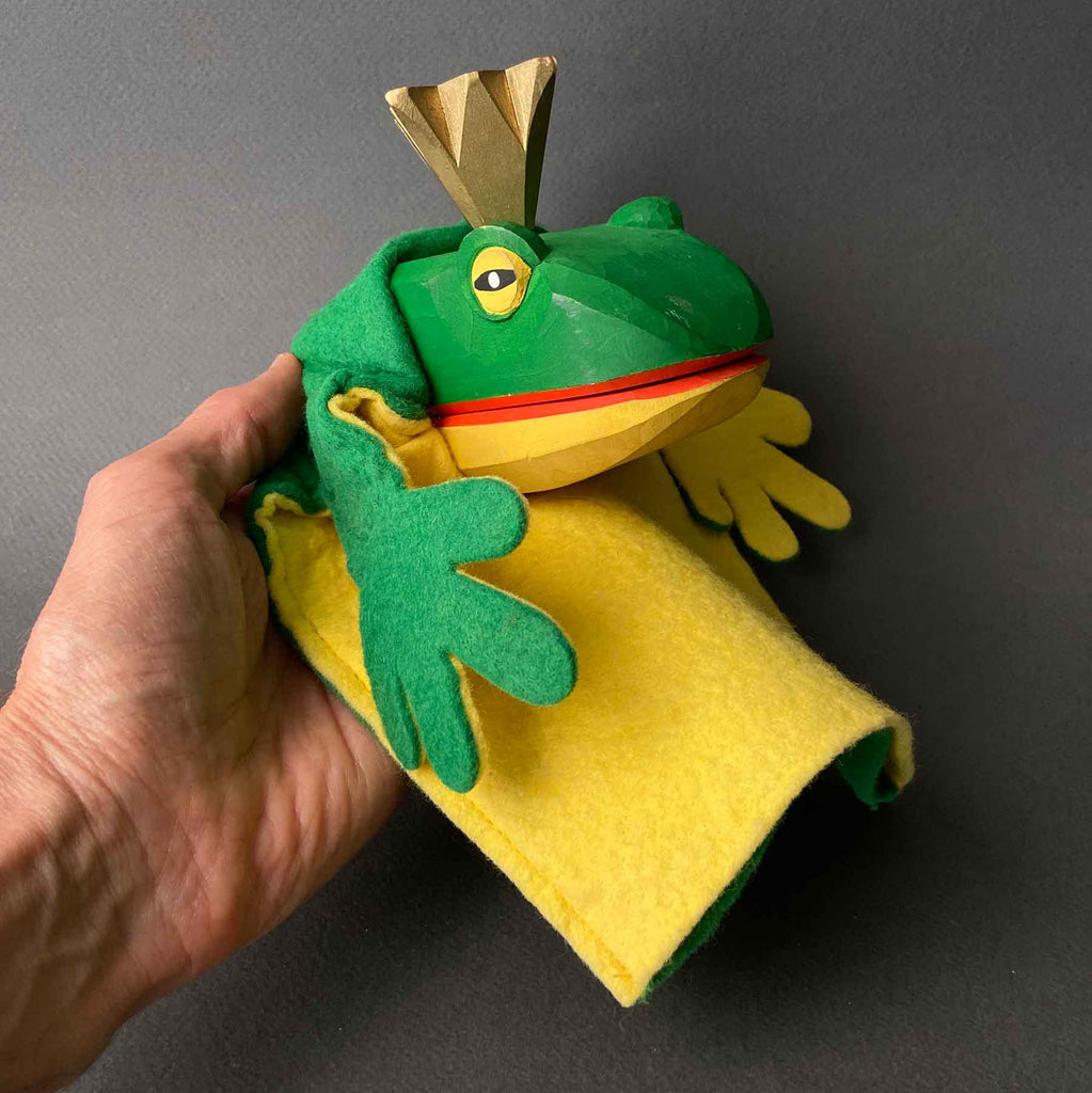 Sieve Puppet Vintage FROG PRINCE Hand Puppet by Lotte Sievers-Hahn ~ 1970-80s – Once ...