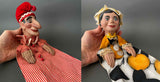 Mr PUNCH and JUDY Hand Puppets ~ by Anna Marita