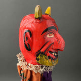 Large DEVIL Hand Puppet ~ Early 1900s Punch and Judy Rare!