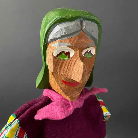 WITCH Hand Puppet Thuringia Workshop ~ 1960s