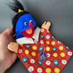 KERSA Blue Character Hand Puppet ~ 1980s Rare!