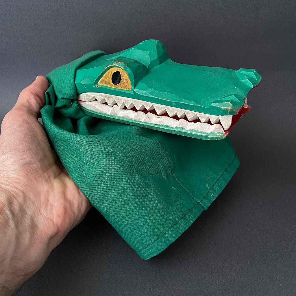 Sieve Puppet Vintage CROCODILE Hand Puppet by Lotte Sievers-Hahn ~ 1970-80s – Once ...