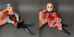 PRETTY POLLY and GENTLEMAN Hand Puppets ~ Early 1900s Punch and Judy