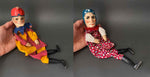 Mr PUNCH and JUDY Hand Puppets ~ Early 1900s