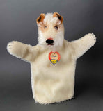 STEIFF Terrier Dog Hand Puppet ~ 1950-60s