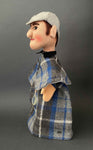 KERSA Sherlock Holmes Hand Puppet ~ 1960s Rare!