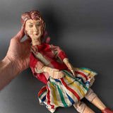 LADY Hand Puppet ~ 1920-30s Unique!