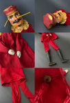KING Hand Puppet ~ 1950s Punch and Judy