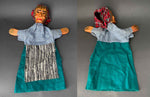Decor-Spielzeug WITCH Hand Puppet ~ 1950-60s rare!