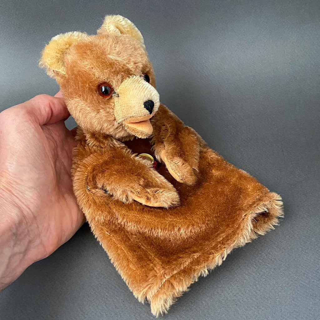 Beer Puppet Vintage HERMANN Teddy Bear Hand Puppet ~ 1950s – Once Upon A Puppet