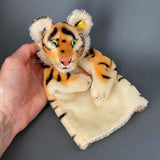 STEIFF Tiger Hand Puppet ~ ALL IDs 1952-58 Rare!