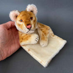 STEIFF Young Lion Hand Puppet ~ 1950s Rare!