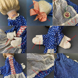Bross BLOND GIRL Hand Puppet ~ 1950s Rare!