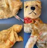 Chiltern Teddy Bear Hand Puppet ~ 1950s Rare!