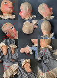 WPA Grandmother Hand Puppet ~ 1930s Rare!