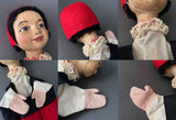 Little Red Riding Hood Hand Puppet ~ 1950s Unique!