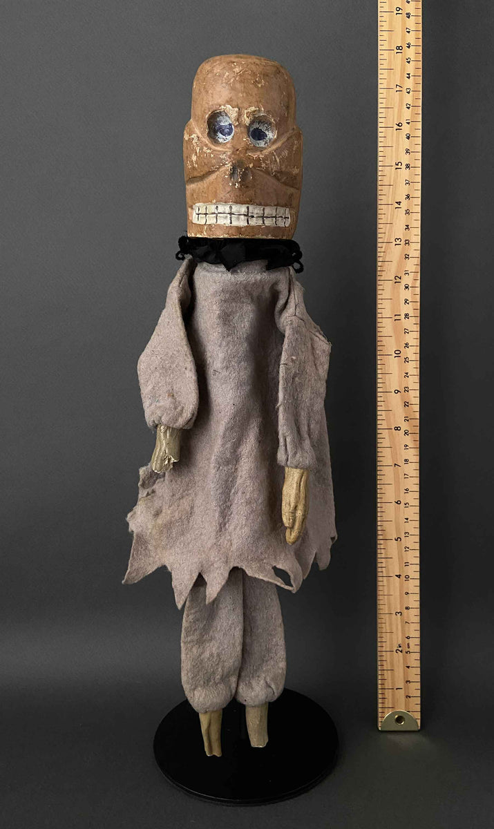 SKELETON Hand Puppet ~ 1920s Punch and Judy Show – Once Upon A Puppet