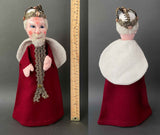 KING and QUEEN Hand Puppets by Curt Meissner ~ 1960s