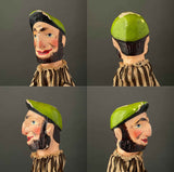 Set of Small Punch & Judy Hand Puppets ~ 1920-30s Rare!