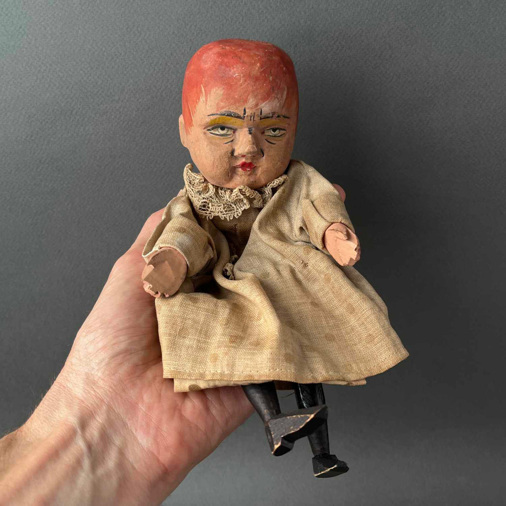 Old Puppet C Reddy Antique Boy Hand Puppet ~ Late 19th c. Punch and Judy Rare! – Once Upon ...