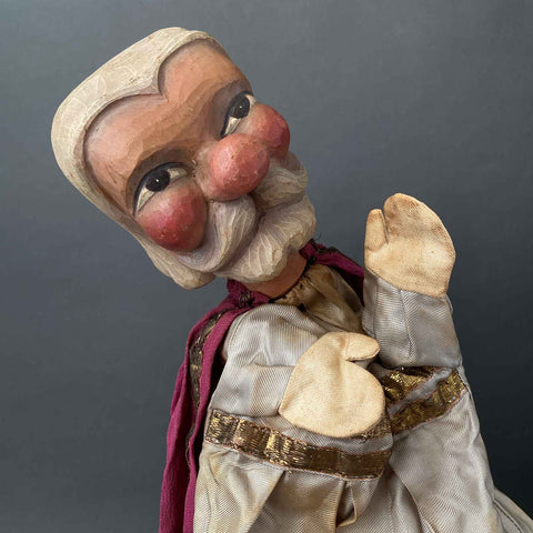 Bross KING Hand Puppet ~ 1950s Rare!