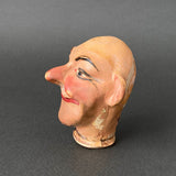 Bald Man Hand Puppet Head ~ 1930s