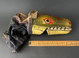 Large CROCODILE Hand Puppet ~ Late 19th c. Punch and Judy Rare!