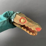 Decor-Spielzeug CROCODILE Hand Puppet ~ 1960s rare!