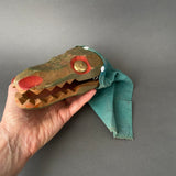Decor-Spielzeug CROCODILE Hand Puppet ~ 1960s rare!