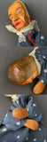 Decor-Spielzeug GRANDMOTHER Hand Puppet ~ 1960s rare!