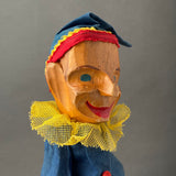Decor-Spielzeug Mr PUNCH Hand Puppet ~ 1960s rare!