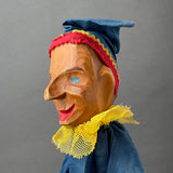 Decor-Spielzeug Mr PUNCH Hand Puppet ~ 1960s rare!