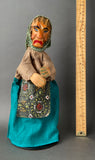 Decor-Spielzeug WITCH Hand Puppet ~ 1960s rare!