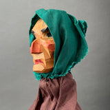 Decor-Spielzeug WITCH Hand Puppet ~ 1960s rare!