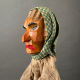 Decor-Spielzeug WITCH Hand Puppet ~ 1960s rare!