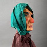 Decor-Spielzeug WITCH Hand Puppet ~ 1960s rare!