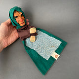 Decor-Spielzeug WITCH Hand Puppet ~ 1960s rare!