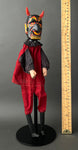 DEVIL Hand Puppet ~ Early 20th c. Punch and Judy Rare!