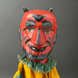 DEVIL Hand Puppet ~ Early 20th c. Punch and Judy