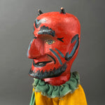 DEVIL Hand Puppet ~ Early 20th c. Punch and Judy