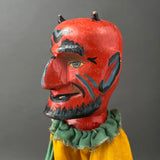 DEVIL Hand Puppet ~ Early 20th c. Punch and Judy