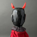 DEVIL Hand Puppet ~ Early 20th c. Punch and Judy Rare!